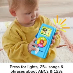 Fisher-Price Gift For Baby*- Baby Learning Toy Laugh & Learn Puppy’s Music Player with Lights, 6+ Months, Blue