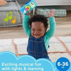 Fisher-Price Gift For Baby*- Baby Learning Toy Laugh & Learn Puppy’s Music Player with Lights, 6+ Months, Blue
