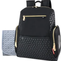 Fisher-Price Diaper Backpacks*- Fashion Backpack Diaper Bag, Fastfinder pocket system, Black
