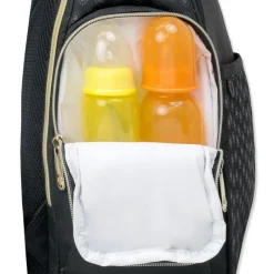 Fisher-Price Diaper Backpacks*- Fashion Backpack Diaper Bag, Fastfinder pocket system, Black