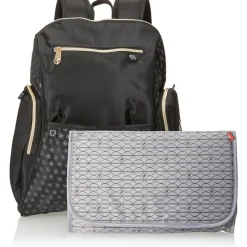 Fisher-Price Diaper Backpacks*- Fashion Backpack Diaper Bag, Fastfinder pocket system, Black
