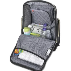Fisher-Price Diaper Backpacks*- Fashion Backpack Diaper Bag, Fastfinder pocket system, Black
