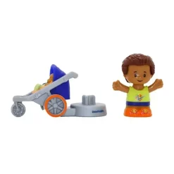 Fisher-Price Dolls*- Little People, Dad And Stroller Set