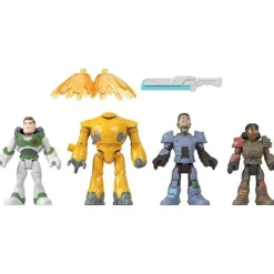 Kids Fisher-Price Toy Story|Gift For Kids*- 4Pk Imaginext Disney Pixar Lightyear Jr. Zap Patrol Figures