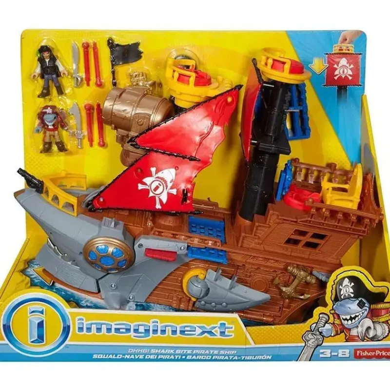 Fisher-Price Cars|Cars, Trucks & Trains*Imaginext Shark Bite Pirate Ship, Multi-Colored