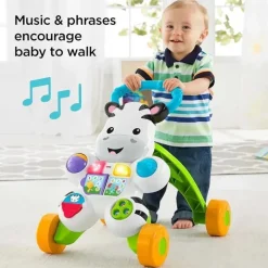 Fisher-Price Walkers|Toys For 0-12 Months*Learn with Me Zebra Walker