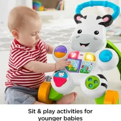 Fisher-Price Walkers|Toys For 0-12 Months*Learn with Me Zebra Walker