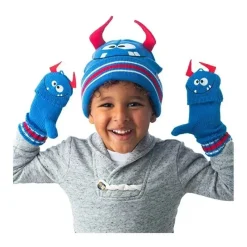 FlapJack Kids Baby Hats*FlapJack Kds Knitted Beanie-Monster