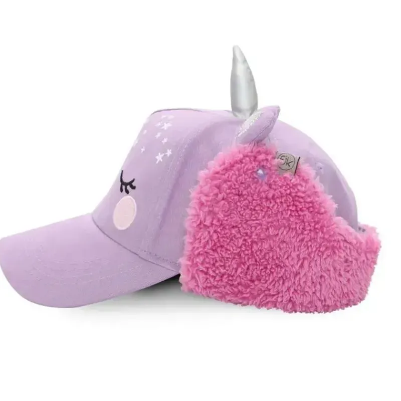 FlapJack Kids Baby Hats*- 3D Caps With Earflaps, Unicorn