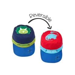 FlapJack Kids Baby Hats*- Kids' Reversible Caps, Dinosaurs