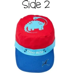 FlapJack Kids Baby Hats*- Kids' Reversible Caps, Dinosaurs