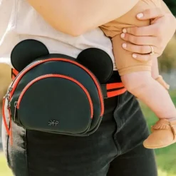 Freshly Picked Diaper Bag Accessories*- Obsidian Mickey Anaheim Hip Pack, Disney Fanny Pack