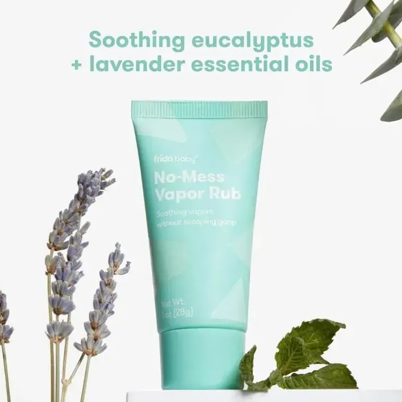 FridaBaby Cough & Cold*Frida Baby - No-Mess Vapor Rub, Baby Vapor Rub, Soothing Eucalyptus & Lavender for Sleep