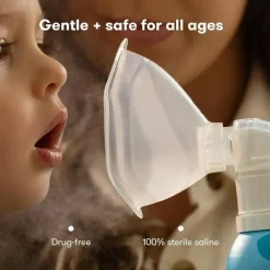 FridaBaby Cough & Cold*Frida Baby - NoseFrida Saline Mist Nasal Inhaler, Saline Inhaler Soothes Stuffy Nose and Sore Throat