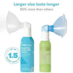 FridaBaby Cough & Cold*Frida Baby - NoseFrida Saline Mist Nasal Inhaler, Saline Inhaler Soothes Stuffy Nose and Sore Throat