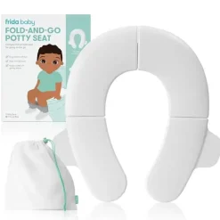 FridaBaby Cool Baby Products|Potty Seats*- Fold-and-Go Potty Seat for Toilet, Foldable Travel Potty Seat for Toddler