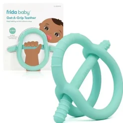 FridaBaby Toys For 0-12 Months|Gift For Baby*- Get-A-Grip Teether, Vibrant Teal