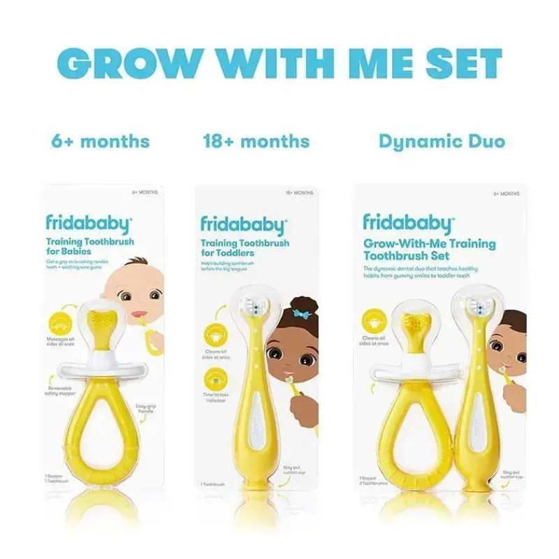 FridaBaby Oral & Nasal Care*- Grow-with-Me Training Toothbrush Set
