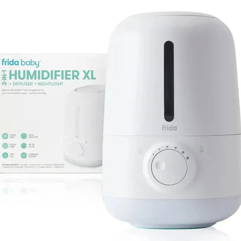 FridaBaby Humidifiers & Purifiers*- 3-in-1 XL Cool Mist Humidifier for Large Rooms + Diffuser, Nightlight