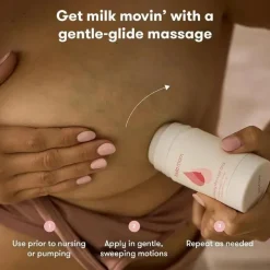 FridaBaby Gift For Mom|Breast Pump Accessories*- Milk Flowing Massage Stick for Breastfeeding and Nursing Moms, Infused with Chamomile + Aloe