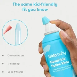 FridaBaby Cool Baby Products|Oral & Nasal Care*- Nosefrida Saline Rinse, Instant Congestion Relief & Allergy Relief