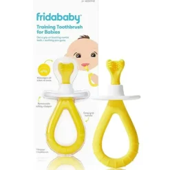 FridaBaby Oral & Nasal Care*- Training Toothbrush for Babies with Soft Silicone Bristles