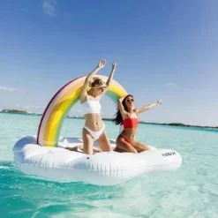 Funboy Life Vests & Floats*- Giant Inflatable Luxury Rainbow Cloud Island Daybed Pool Float