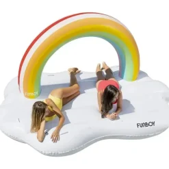 Funboy Life Vests & Floats*- Giant Inflatable Luxury Rainbow Cloud Island Daybed Pool Float