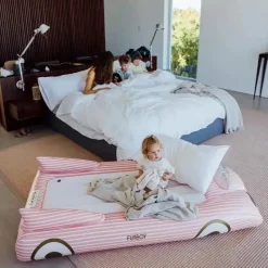 Funboy Life Vests & Floats*- Kids Pink Inflatable Travel Bed & Mattress