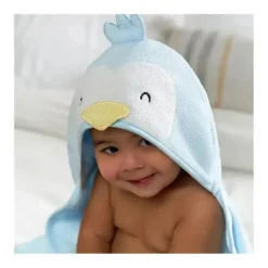 Gerber Baby Bath Towels*- Baby Hooded Bath Towel & Washcloths, Penguin