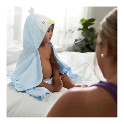 Gerber Baby Bath Towels*- Baby Hooded Bath Towel & Washcloths, Penguin