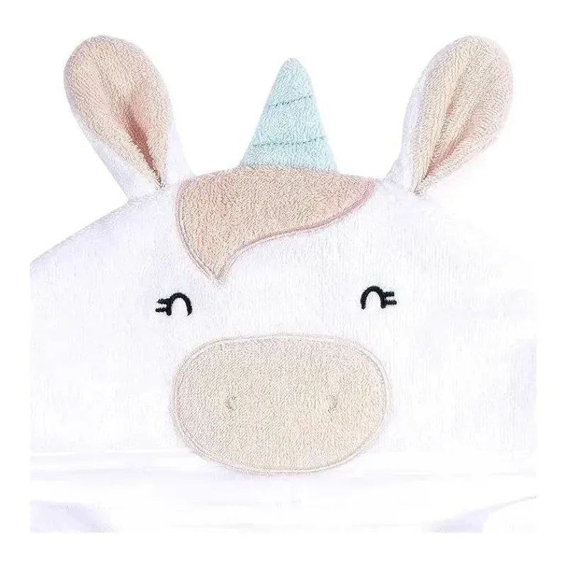 Gerber Baby Bath Towels*- Baby Hooded Bath Towel & Washcloths, Unicorn