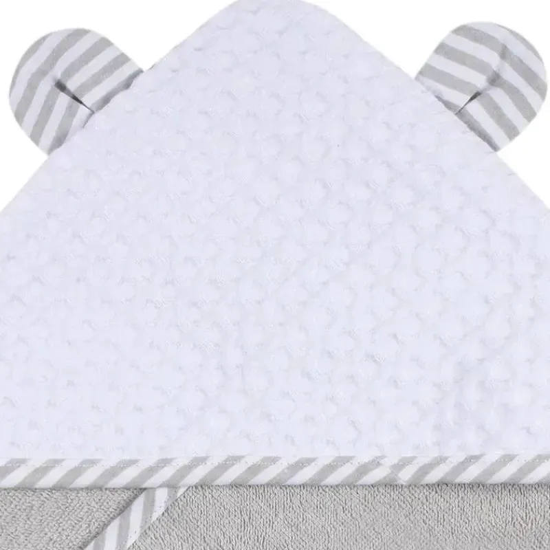 Gerber Baby Bath Towels*- Hooded Towel And Washcloth Mitt Set, Boy Bear