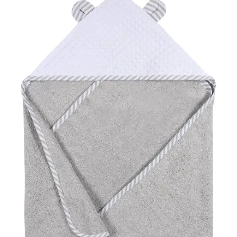 Gerber Baby Bath Towels*- Hooded Towel And Washcloth Mitt Set, Boy Bear