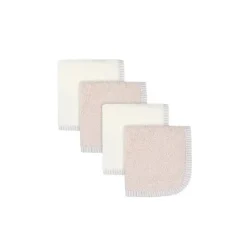 Gerber Baby Washcloths*4 PAck Girls Pink Woven Washcloths