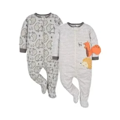 Gerber Baby Sleepwear*- 2Pk Baby Boy Sleep N' Play Hedgehog