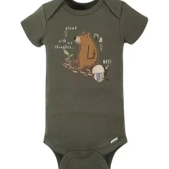 Gerber Baby Onesies & Bodysuits*- 4Pk Baby Short Sleeve Onesies - Boy Bear