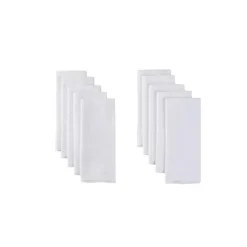Gerber Diaper Pails & Refills*- 10Pk Flatfold Birdseye Diaper One Size, White