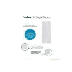Gerber Cloth & Reusable Diapers*- 10Pk Flatfold Birdseye Cloth Diapers