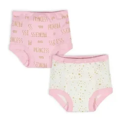 Gerber Training Pants*- 2Pk Training Pant Girl Princess, 2T