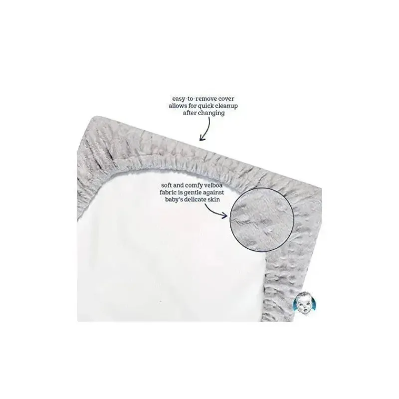 Gerber Changing Pads & Covers*Baby Boys Dotted Gray Changing Pad Cover