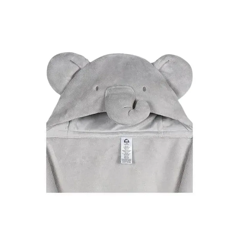 Gerber Baby Bath Towels*Bedding - 2Pc Security Blanket & Hooded Blanket Set, Elephant