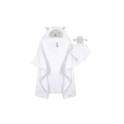 Gerber Baby Bath Towels*Bedding - 2Pc Security Blanket & Hooded Blanket Set, Sheep
