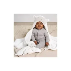 Gerber Baby Bath Towels*Bedding - 2Pc Security Blanket & Hooded Blanket Set, Sheep