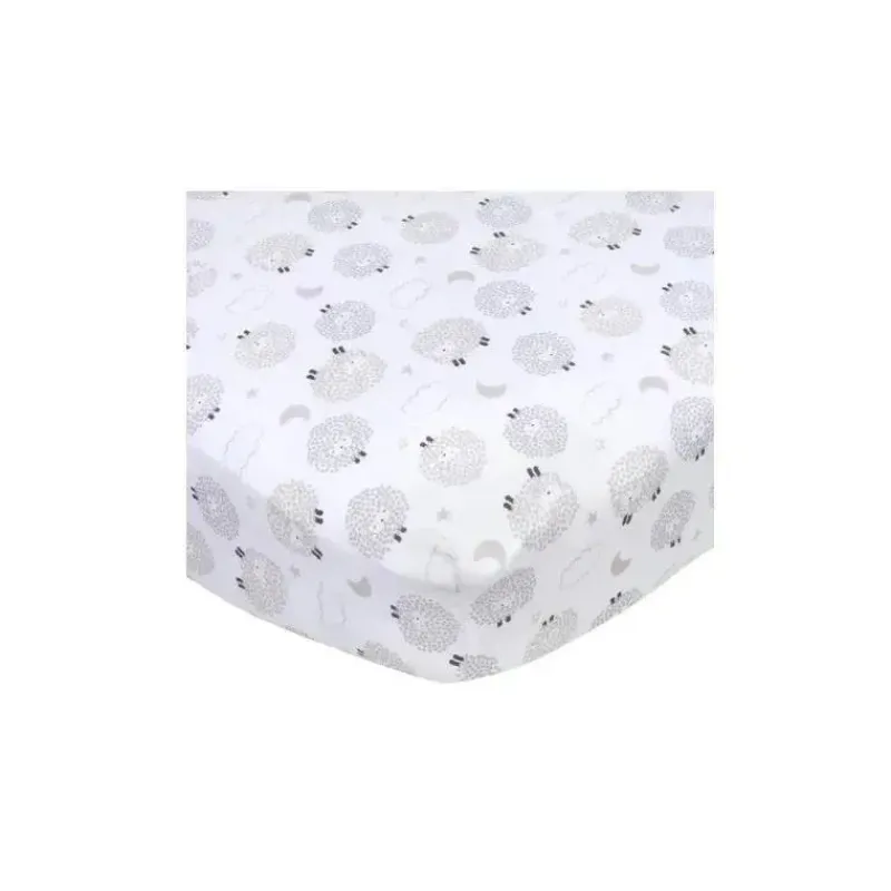 Gerber Changing Pads & Covers*Bedding - 1Pk Changing Pad Cover Neutral, Sheep Clouds