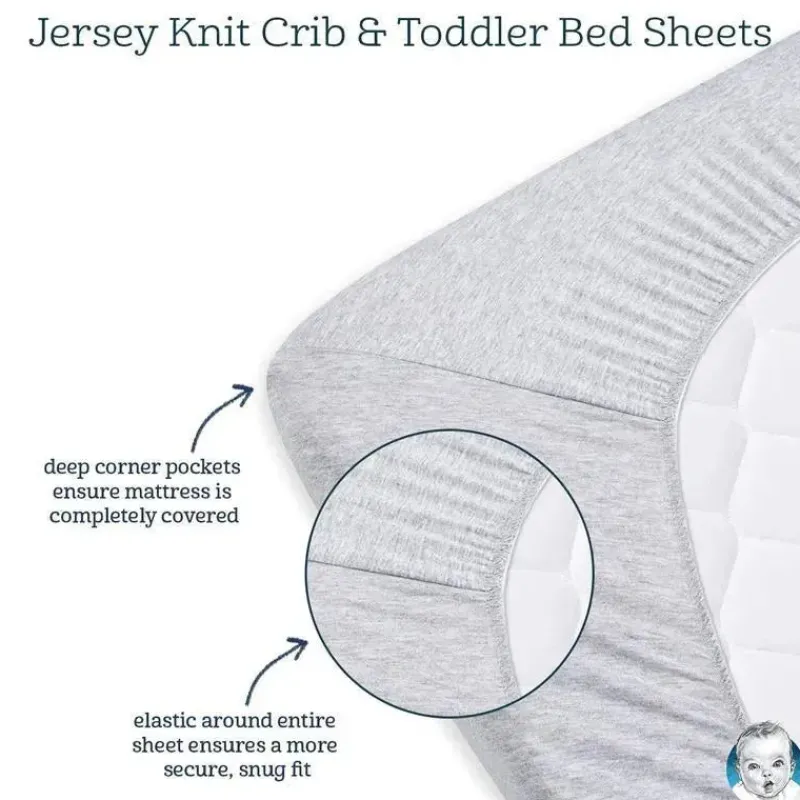 Gerber Crib & Bed Sheets*Bedding - 1Pk Fitted Baby Crib Sheet - Girl Safari