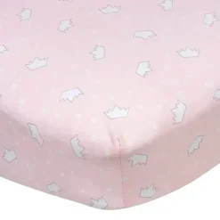 Gerber Disney Princess|Crib & Bed Sheets*Bedding - 1Pk Fitted Baby Crib Sheet - Girl Princess Crown