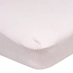 Gerber Crib & Bed Sheets*Bedding - 1Pk Fitted Baby Crib Sheet - Girl Rainbows Stripes