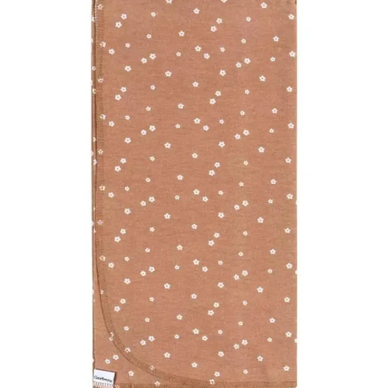 Gerber Blankets & Quilts*Bedding - 4Pk Flannels, Girl Retro Floral