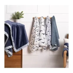 Gerber Blankets & Quilts*Bedding - 4Pk Flannel Blanket, Whale